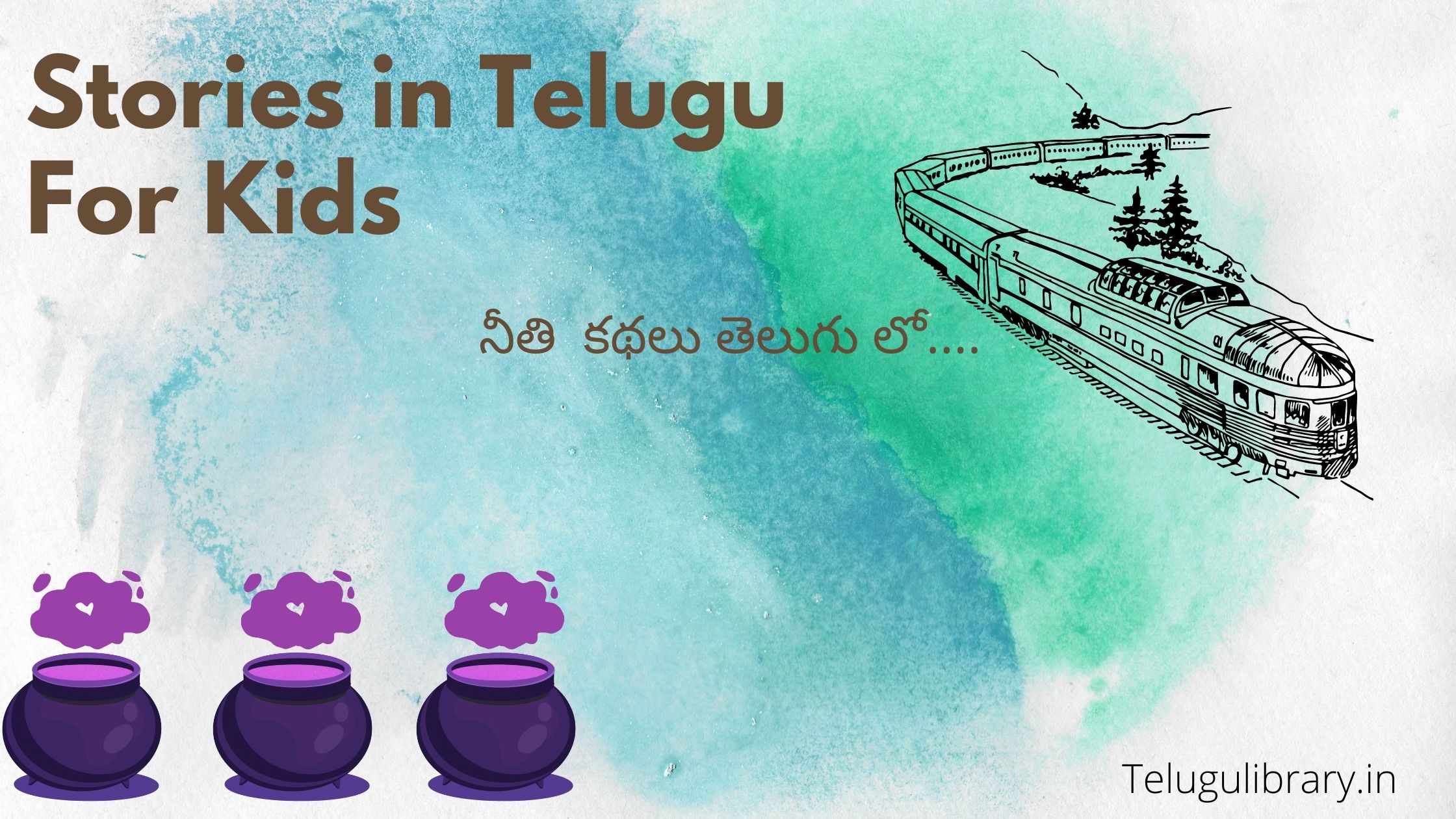 stories in Telugu with writing for kids