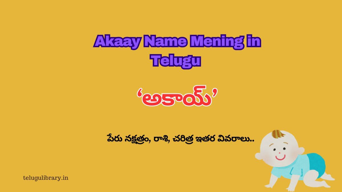 Akaay Name Meaning in Telugu