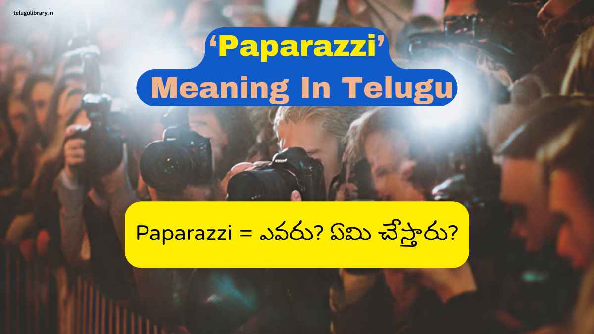 Paparazzi meaning in Telugu