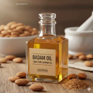 almond oil benefits in telugu