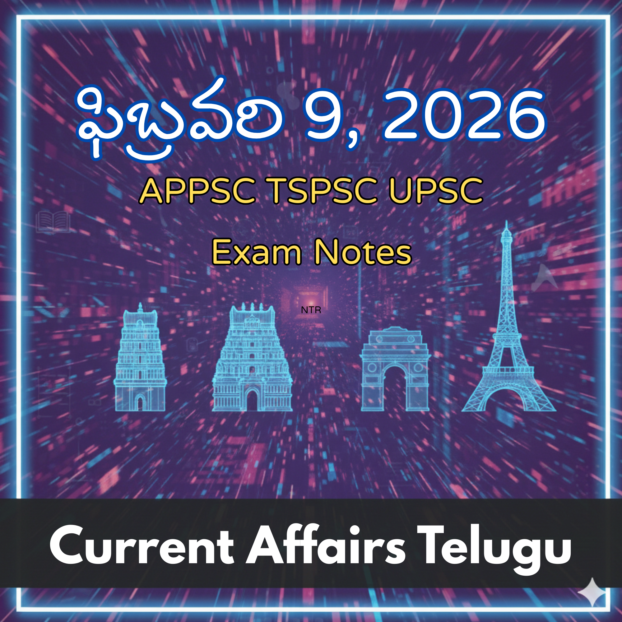 ఫిబ్రవరి 9 2026 Current Affairs Telugu APPSC TGPSC UPSC Exam Notes