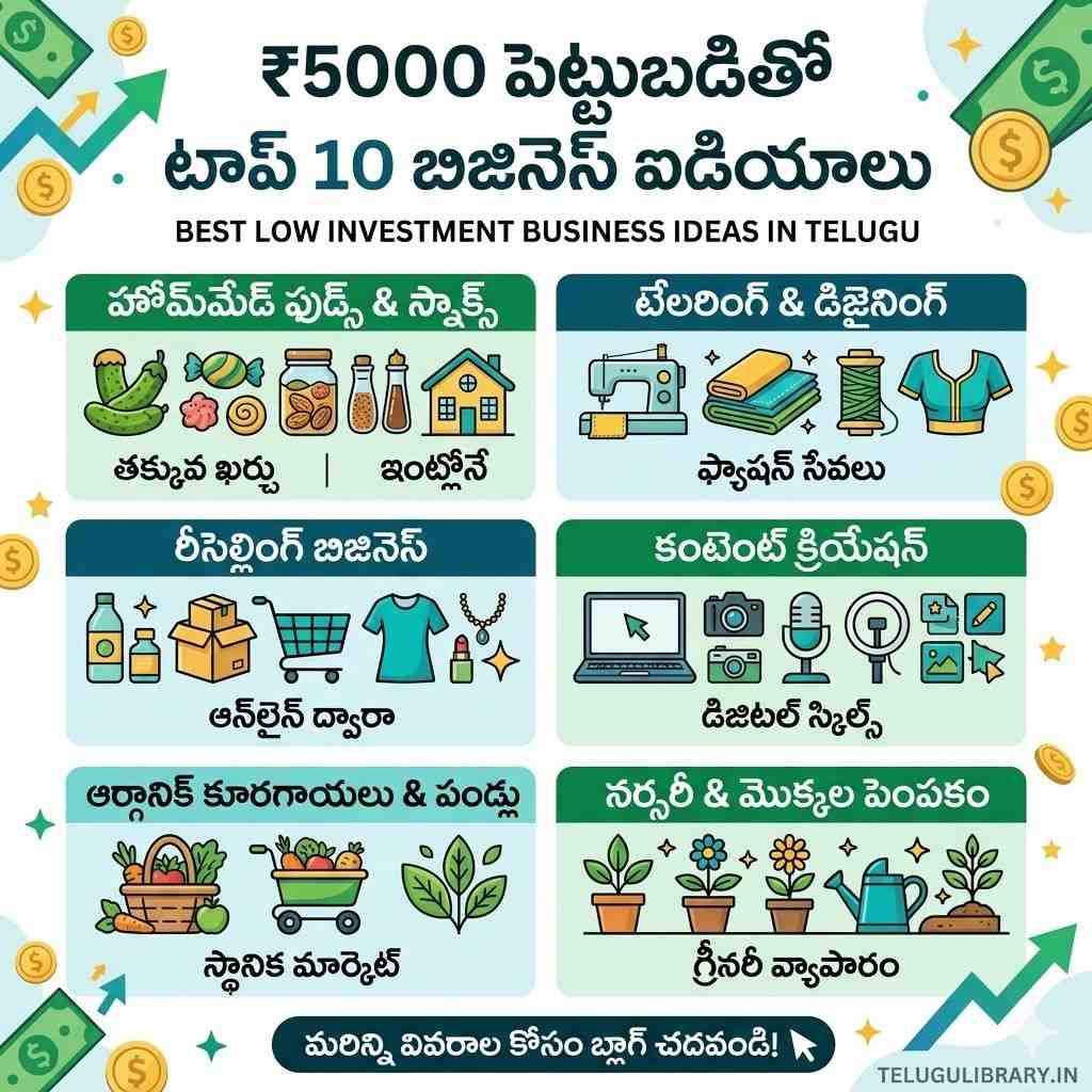 ₹5000 Investment Business Ideas in Telugu