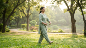 Tai Chi Walking practice for balance and mindful movement